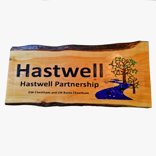 Macrocarpa 'Hastwell - Hastwell Partnership' Sign